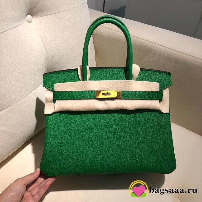 Bagsaaa Hermes Birkin Green Togo & Gold Hardware - 25cm - 1