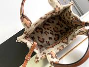 Bagsaaa Celine Small Cabas Thais In Leopard Textile And Calfskin - 25.5 x 18.5 x 12 CM - 4