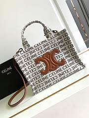 Bagsaaa Celine Small Cabas Thais Textile With Celine All-Over - 25.5 x 18.5 x 12 CM - 1