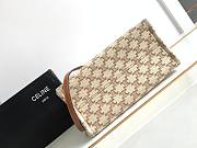 Bagsaaa Celine Small Cabas Thais In Textile With Triomphe Canvas Print And Calfskin - 25.5 x 18.5 x 12 CM - 4