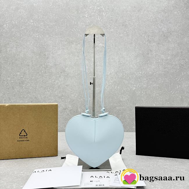 Bagsaaa Alaia Coeur Bag Light Blue - 21x17x5cm - 1