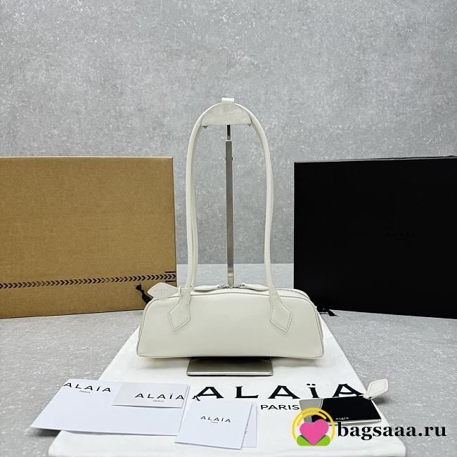 Bagsaaa Alaia Le Teckel Small Bag White - 27x9x8 cm - 1