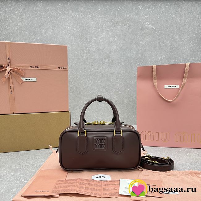 Bagsaaa Miumiu Softy Padded Bag Briarwood - 22×10.5×7.5cm - 1