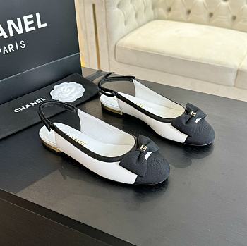 Bagsaaa Chanel Slingbacks Black & White G45689