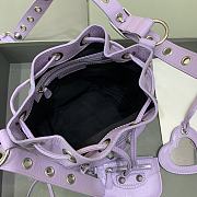 Bagsaaa Balenciaga Le Cagole XS Purple Leather - 15x20x18cm - 2