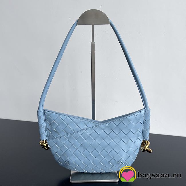 Bagsaaa Bottega Veneta Mini Solstice Blue - 28*18*5cm - 1