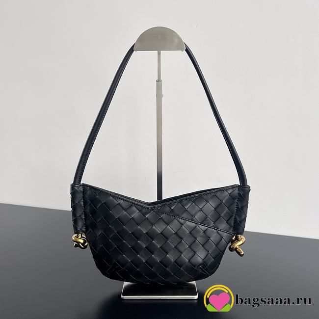 Bagsaaa Bottega Veneta Mini Solstice Black - 28*18*5cm - 1