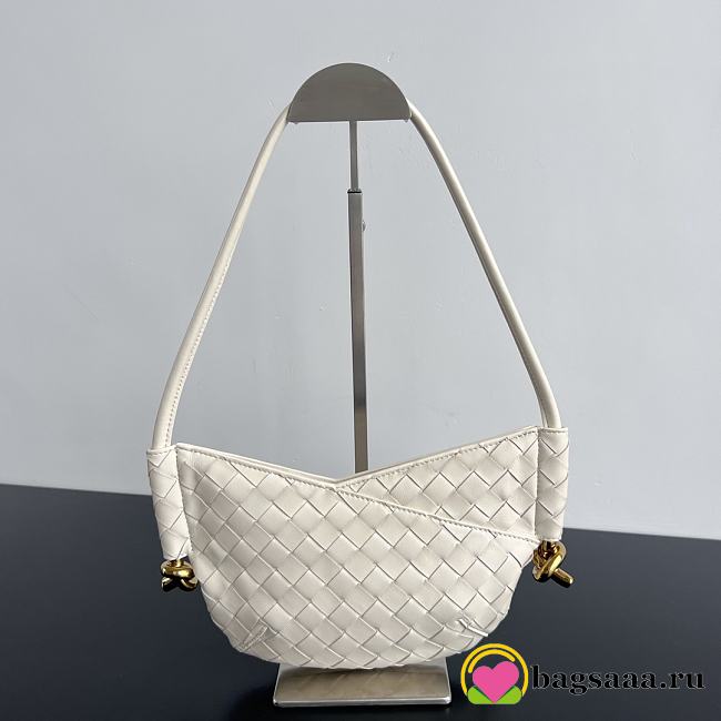 Bagsaaa Bottega Veneta Mini Solstice White - 28*18*5cm - 1