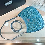 Bagsaaa Prada Cleo Crystal Blue - 22*18*4.5cm - 3