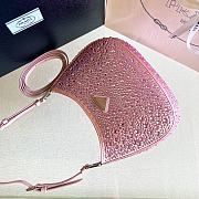 Bagsaaa Prada Cleo Crystal Pink - 22*18*4.5cm - 2