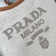 Bagsaaa Prada Linen blend and leather mini-buckle bag - 21*18*9cm - 4