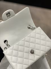 Chanel Flap Bag Mini 20cm white - 3