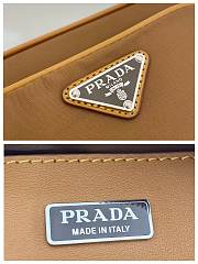 Bagsaaa Prada Re-Nylon And Brushed Leather Shoulder Bag Brown - 18x11.5x5cm - 3