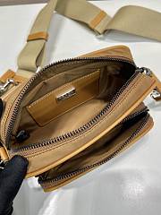 Bagsaaa Prada Re-Nylon And Brushed Leather Shoulder Bag Brown - 18x11.5x5cm - 2