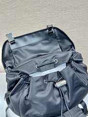 Bagsaaa Prada Re-Nylon And Leather Backpack Black - 27x45x7cm - 4