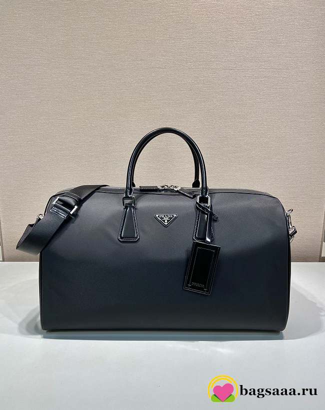 Bagsaaa Prada Saffiano Leather Travel Bag Black - 50x27.5x25cm - 1