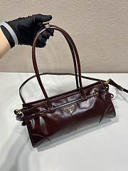 Bagsaaa Prada Medium leather handbag dark brown 1BA426 - 32x15.5x2cm - 4