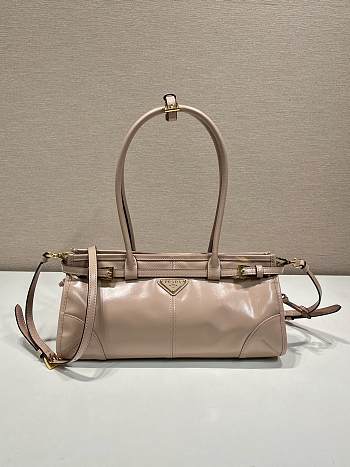 Bagsaaa Prada Medium leather handbag beige - 32x15.5x2cm