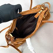 Bagsaaa Prada Medium suede handbag brown 1BA426 - 32x15.5x2cm - 5