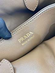 Bagsaaa Medium Prada Buckle suede bag with belt light brown - 32Ｘ23Ｘ11CM - 2