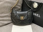 Chanel 19 Hobo Bag In Lambskin Black - 23cm - 1