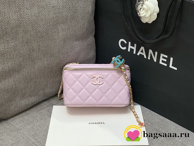 Bagsaaa Chanel Pink Vanity Case Adjustable Chain Strap AP3940 - 17cm - 1