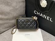 Bagsaaa Chanel Black Vanity Case Adjustable Chain Strap AP3940 - 17cm - 1