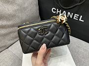 Bagsaaa Chanel Black Vanity Case Adjustable Chain Strap AP3940 - 17cm - 2