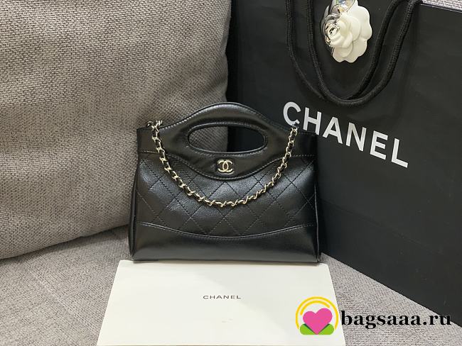 Bagsaaa Chanel 31 Mini Bag Black - 20.5*17*3.5cm - 1