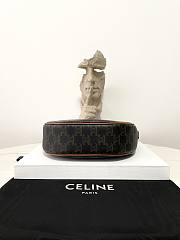 Bagsaaa Celine Small Heloïse Bag Cuir Triomphe In Triomphe Canvas And Calfskin - 9 x 22 x 5 CM - 4