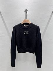 Bagsaaa Miumiu Long-Sleeved Sweater Black 01 - 1