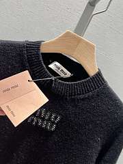 Bagsaaa Miumiu Long-Sleeved Sweater Black 01 - 3