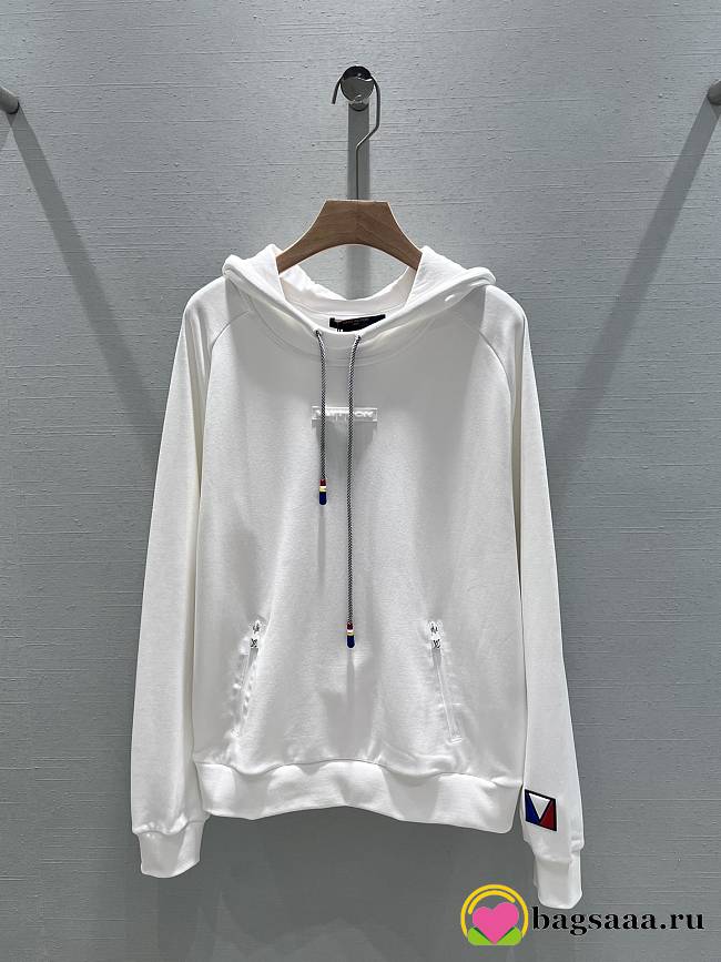 Bagsaaa Louis Vutton White Hoddie - 1