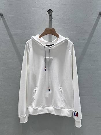 Bagsaaa Louis Vutton White Hoddie