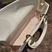 Bagsaaa Dior Lady D-Joy White Patent - 22cm - 3