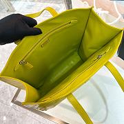 Bagsaaa Prada Medium Antique Nappa Leather Tote Bag Yellow - 39*36*13cm - 3