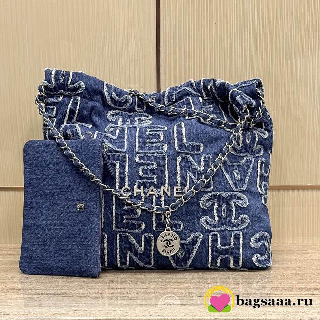 Bagsaaa Chanel 22 Denim Logo Bag - 1