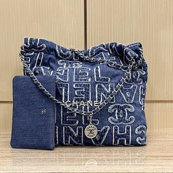 Bagsaaa Chanel 22 Denim Logo Bag