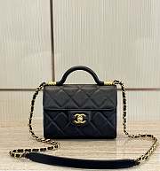 Bagsaaa Chanel Mini With Top Handle Black Caviar - 18x8x13cm - 1