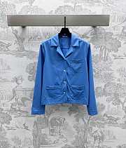 Bagsaaa Miumiu Poplin shirt Sapphire Blue - 1