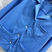 Bagsaaa Miumiu Poplin shirt Sapphire Blue - 4