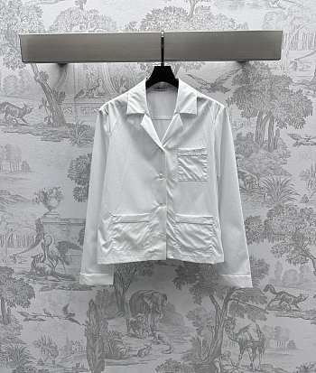 Bagsaaa Miumiu Poplin shirt White