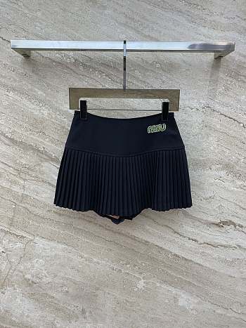 Bagsaaa Miumiu Short Skirt Black