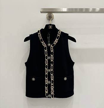 Bagsaaa Chanel Chain Vest In Black