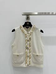 Bagsaaa Chanel Chain Vest In Beige - 1