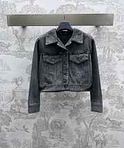 Bagsaaa Washed Denim Jacket Grey - 1