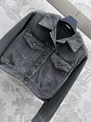 Bagsaaa Washed Denim Jacket Grey - 2