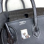 Bagsaaa Hermes Birkin Touch Black Crocodile & Silver - 25cm - 4