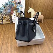 Bagsaaa Hermes Birkin Touch Black Crocodile & Silver - 25cm - 2