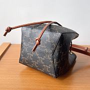 Bagsaaa Celine Micro Sailor In Triomphe Canvas And Calfskin - 13 x 18 x 11 CM - 2